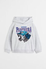 Erkek Çocuk Çift Yönlü Pullu Kapüşonlu Sweatshirt
