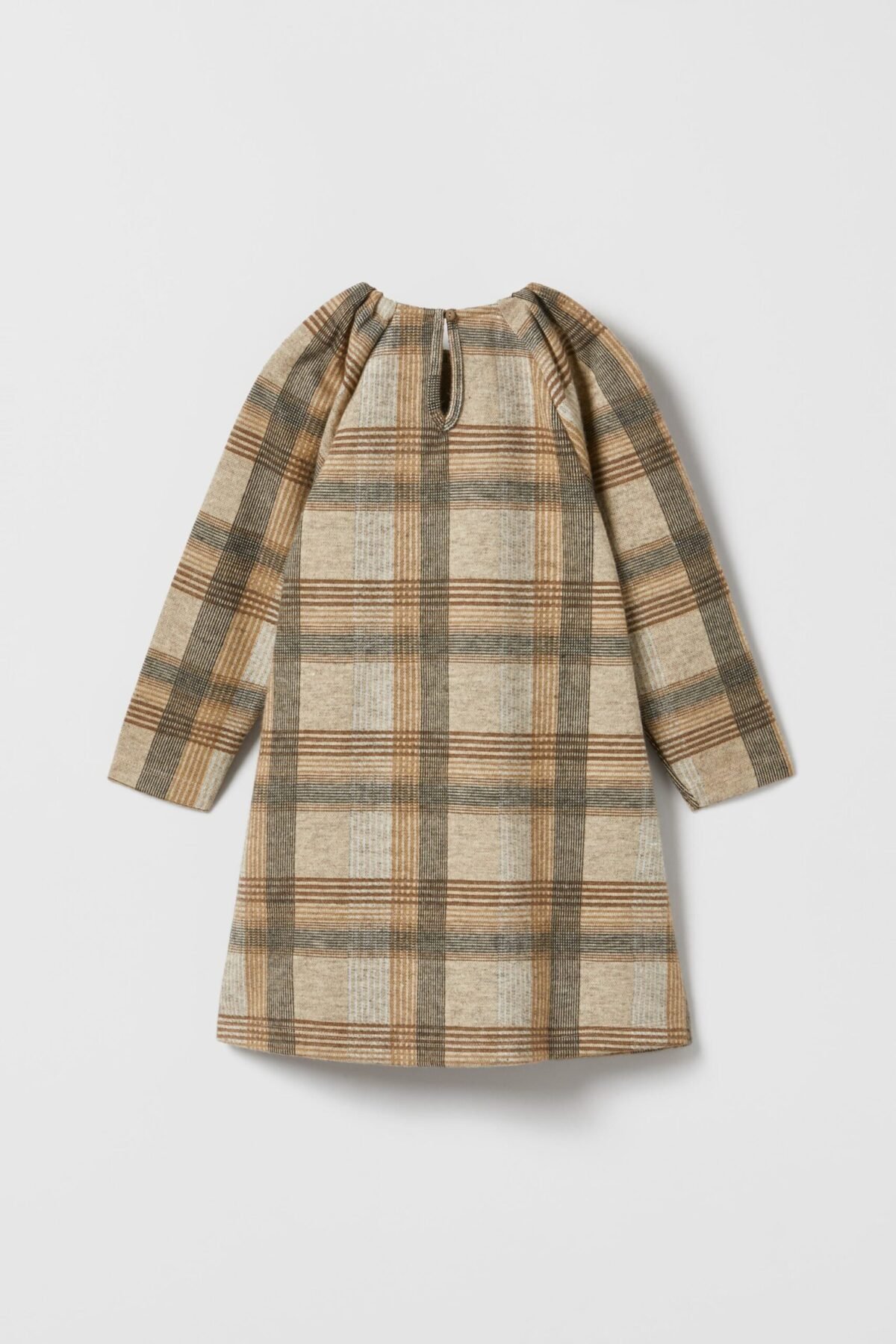 Kız Çocuk Ekoseli Elbise - Görsel 3