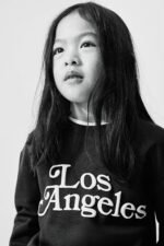 Kız Çocuk LA Baskılı Sweatshirt - Görsel 4