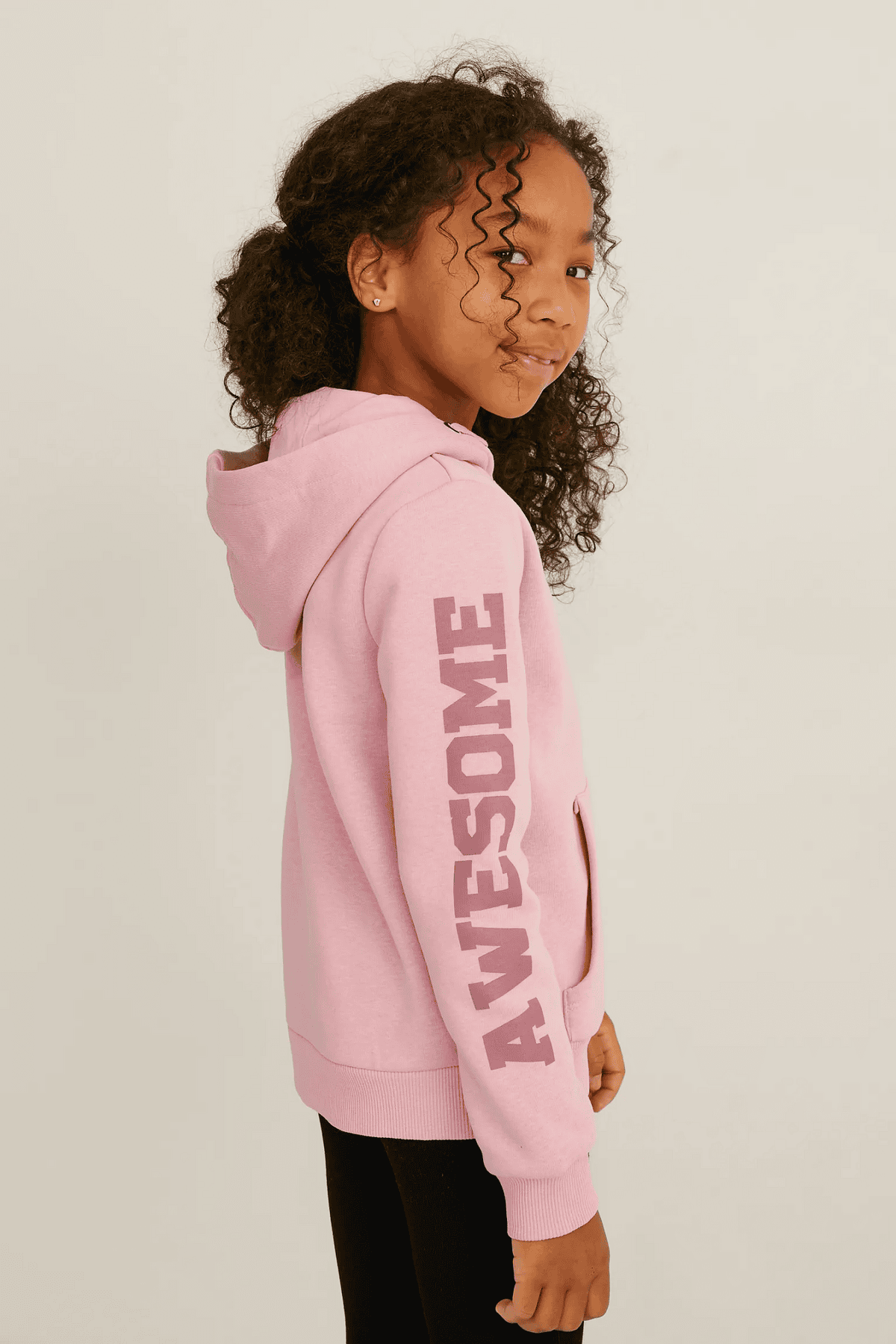 Kız Çocuk Kapüşonlu Sweatshirt - Görsel 4