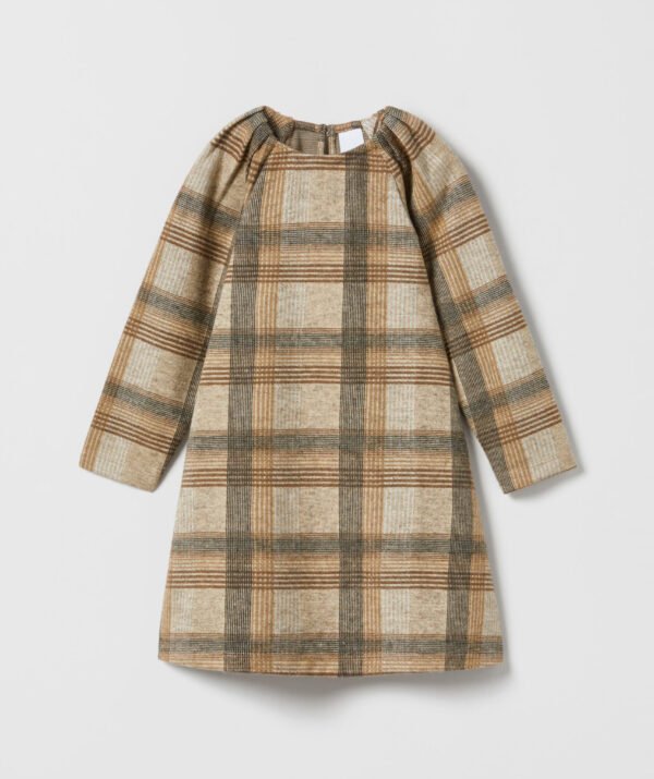 Kız Çocuk Ekoseli Elbise