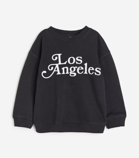 Kız Çocuk LA Baskılı Sweatshirt