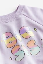 Kız Çocuk Baskılı Sweatshirt - Görsel 2