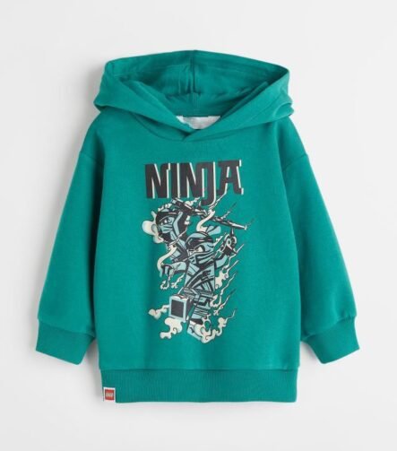 Erkek Çocuk Baskılı Kapüşonlu Sweatshirt
