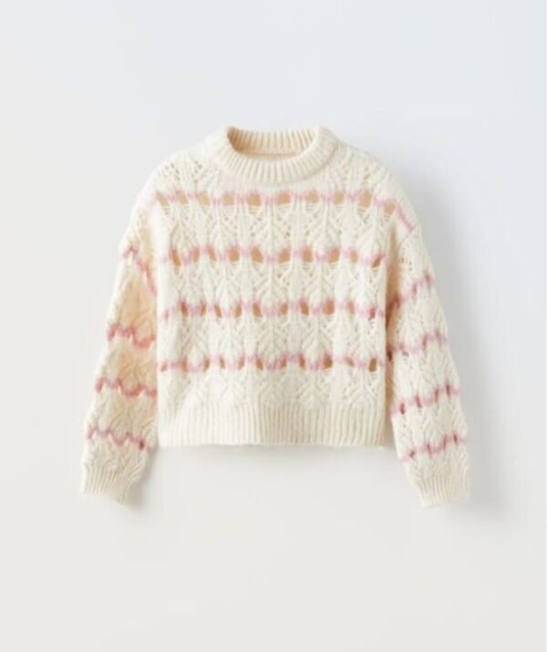 Kız Çocuk Ajurlu Kazak