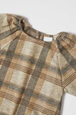 Kız Çocuk Ekoseli Elbise - Görsel 2