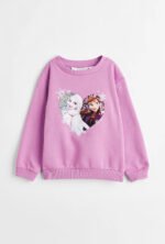 Kız Çocuk Çift Yönlü Pullu Sweatshirt