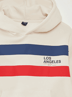 Erkek Çocuk LA Baskılı Kapüşonlu Sweatshirt - Görsel 3
