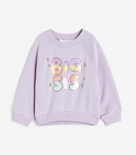 Kız Çocuk Baskılı Sweatshirt