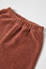 Kız Bebek Fitilli Kadife Wide Leg Pantolon - Görsel 2