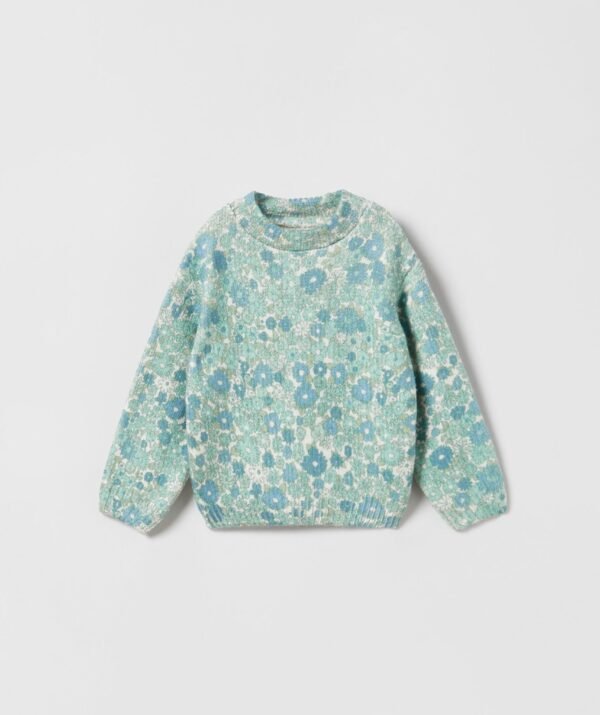 Kız Bebek Çiçekli Kazak