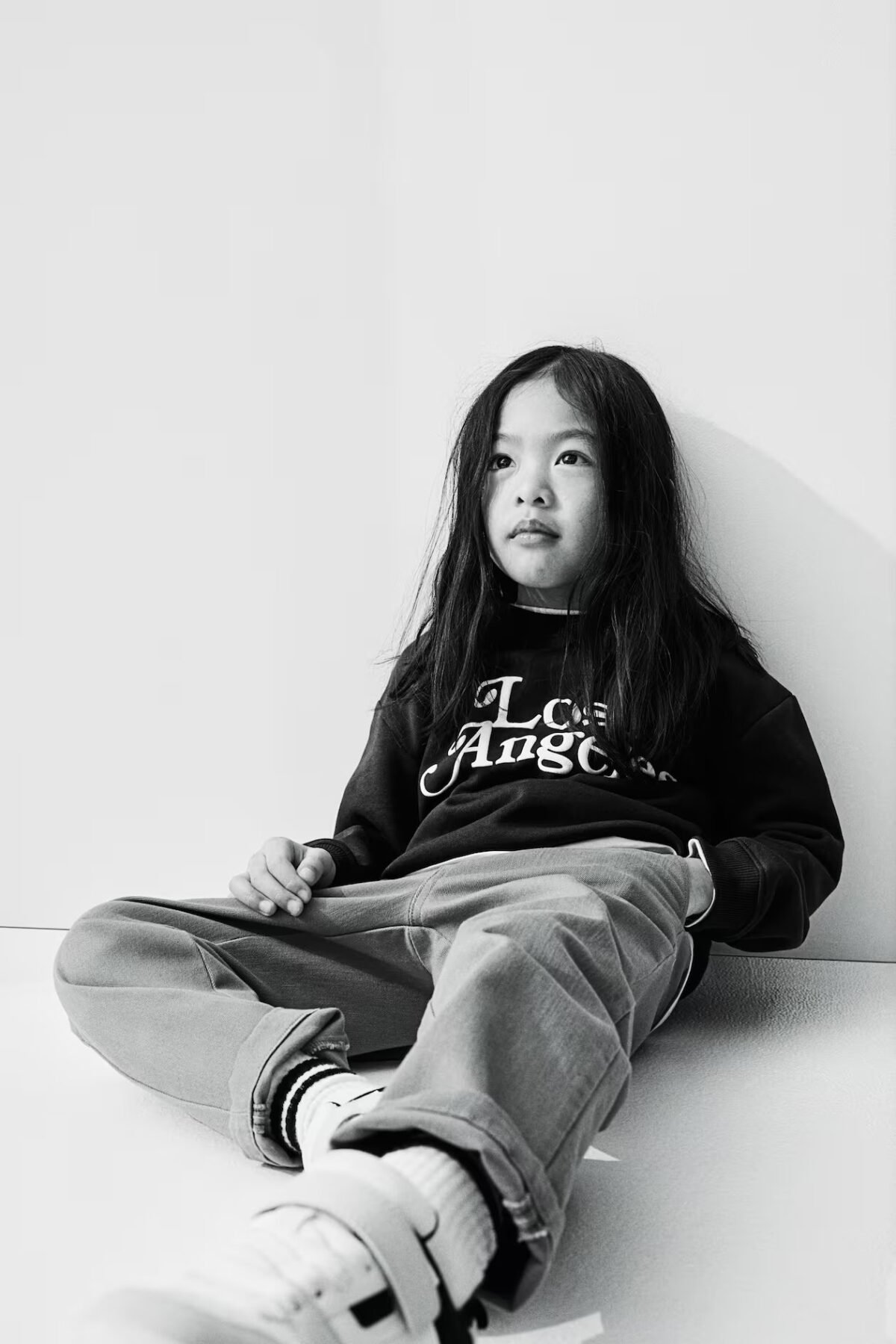 Kız Çocuk LA Baskılı Sweatshirt - Görsel 6