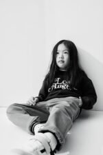 Kız Çocuk LA Baskılı Sweatshirt - Görsel 6