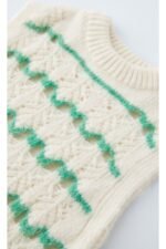 Kız Çocuk Pamuklu Triko Süveter - Görsel 2