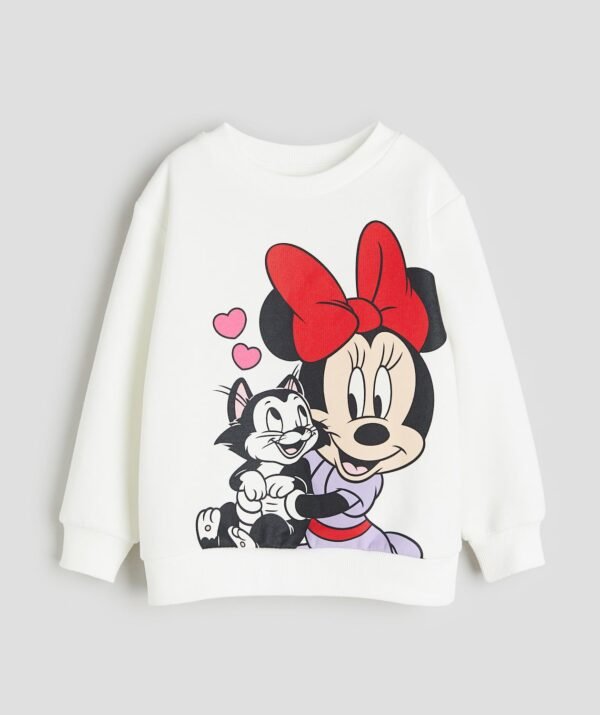 Kız Çocuk Baskılı Sweatshirt