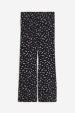 Kız Çocuk İspanyol Paça Çiçekli Tayt