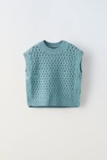 Kız Çocuk Pamuklu Triko Süveter