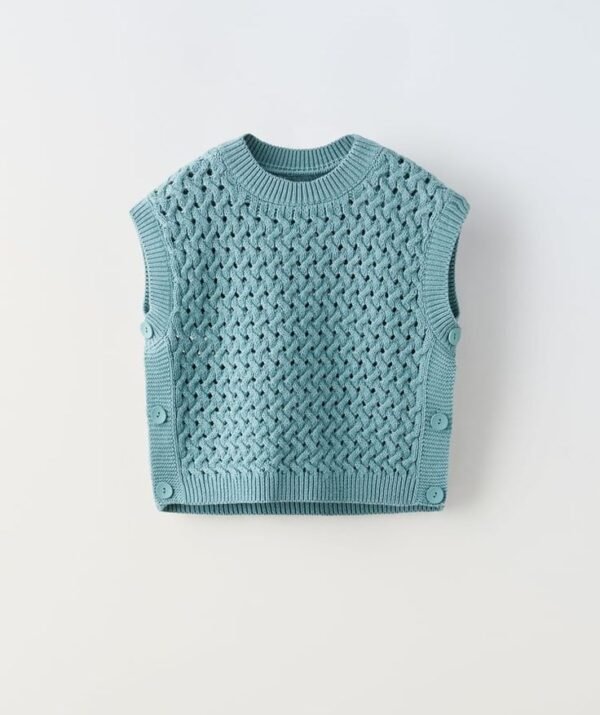 Kız Çocuk Pamuklu Triko Süveter