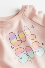 Kız Çocuk Lil Sis Baskılı Sweatshirt - Görsel 2