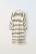 Kız Çocuk Çizgili Elbise - Görsel 3