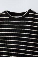 Kız Çocuk Çizgili Elbise - Görsel 2