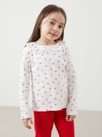 Kız Bebek Kalp Desenli Tayt T-Shirt Takım - Görsel 2