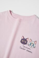 Kız Çocuk İnce Uzun Kollu Sırtı Baskılı T-Shirt - Görsel 3