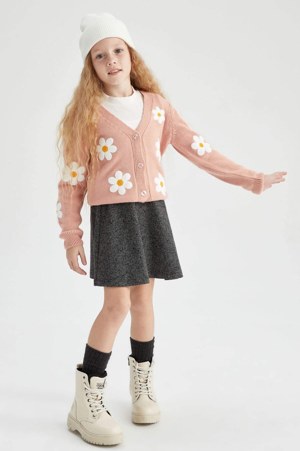 Kız Çocuk Pilili Etek - Görsel 2