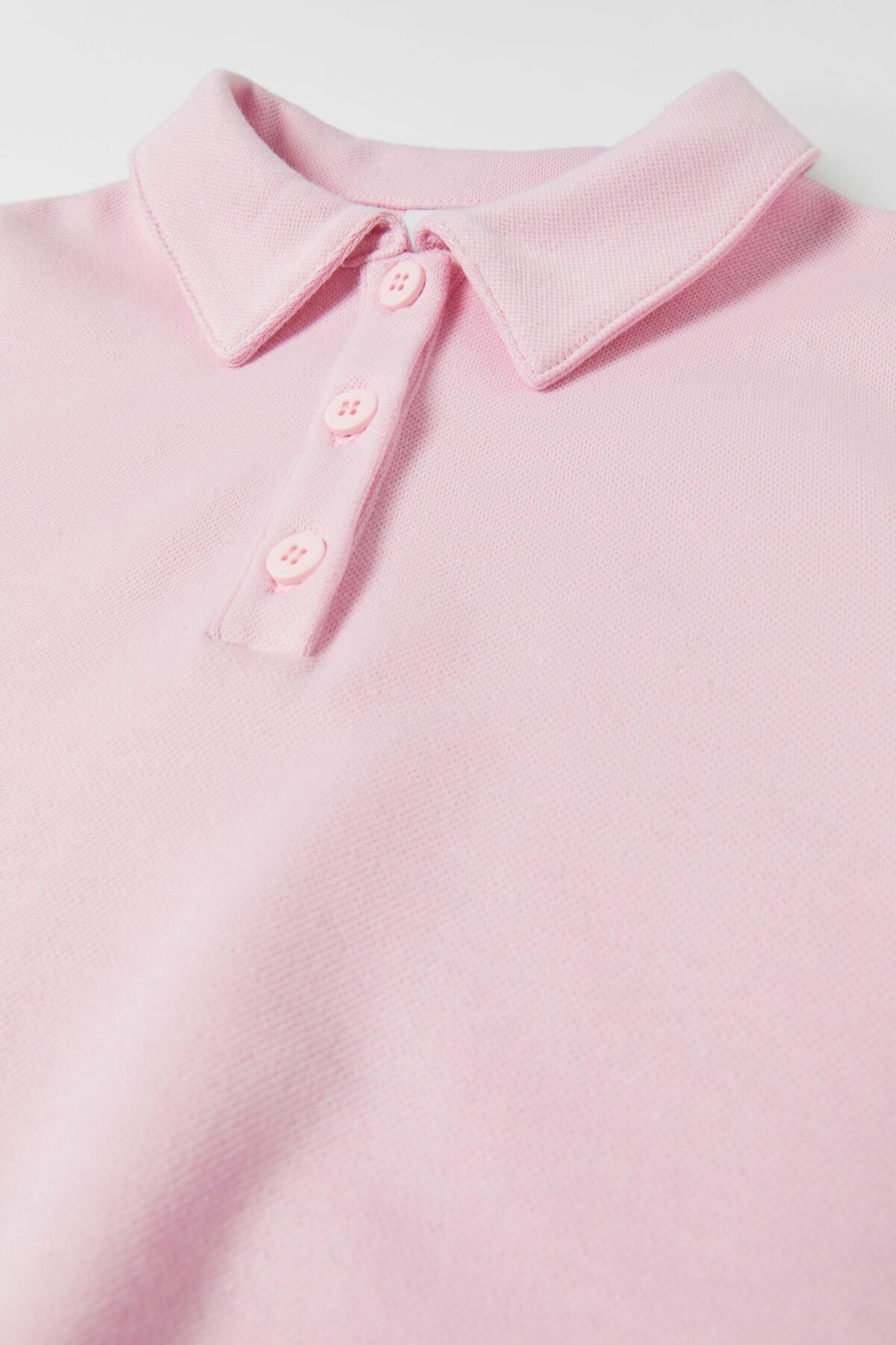 Kız Çocuk Pembe Yakalı Elbise - Görsel 2