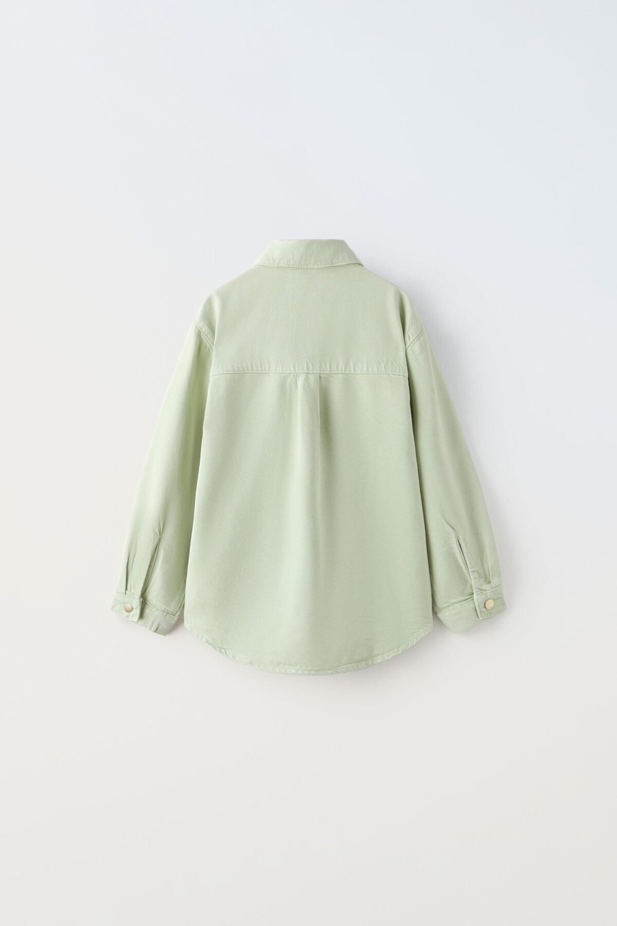 Kız Çocuk Yeşil Kot Ceket - Görsel 3