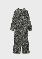 Kız Çocuk Çiçek Desenli Tulum - Görsel 2