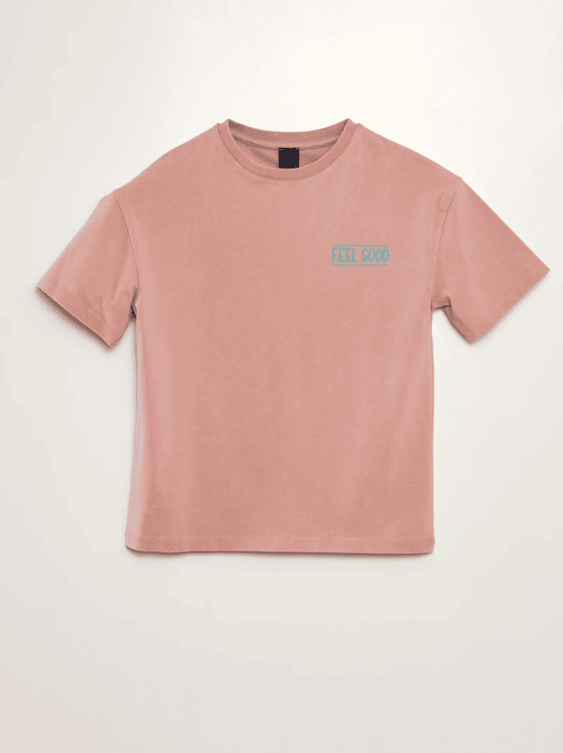 Erkek Çocuk Sırtı Baskı Detaylı T-Shirt