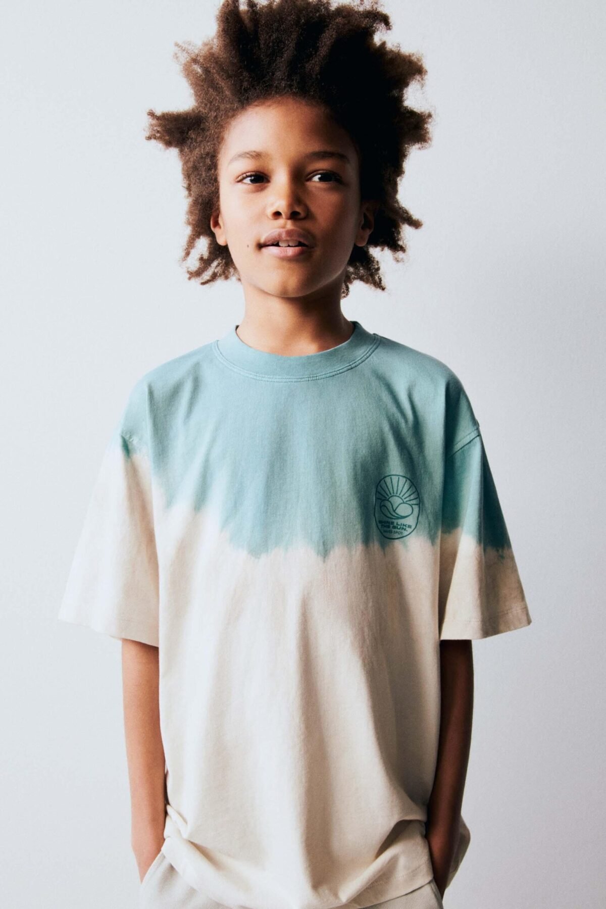 Erkek Çocuk Oversize Batik T-Shirt - Görsel 2