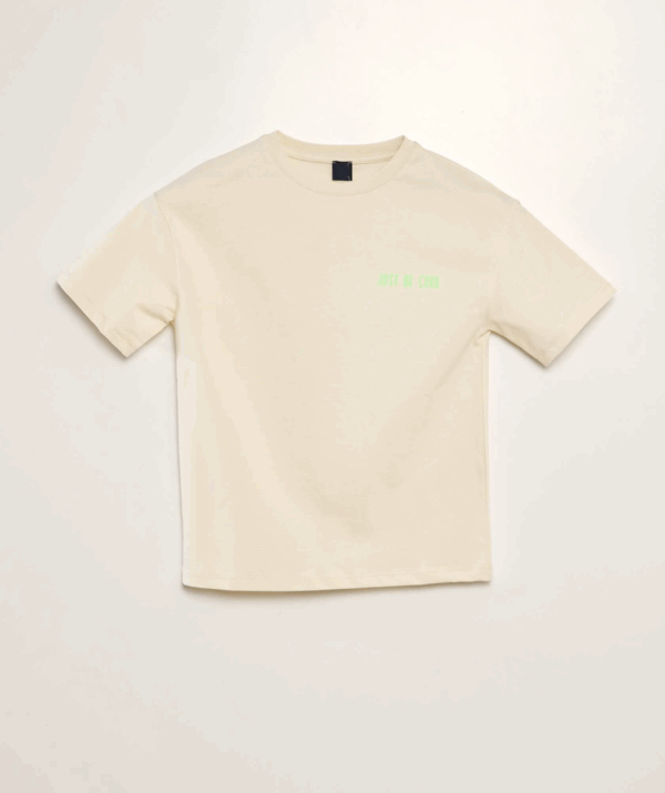 Erkek Çocuk Sırtı Baskı Detaylı T-Shirt