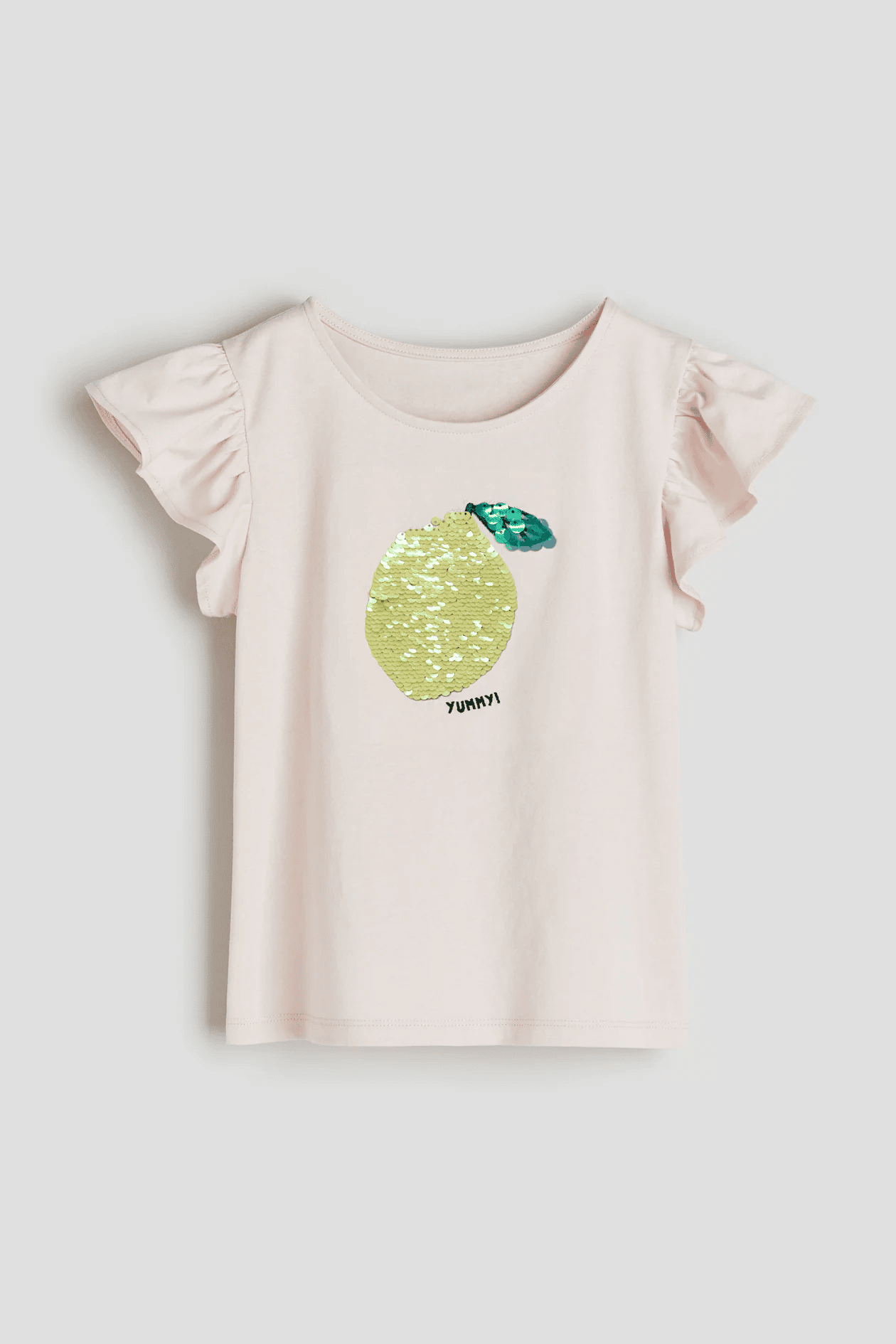 Kız Çocuk İşlemeli Limon T-Shirt Kız Çocuk İşlemeli Limon T-Shirt