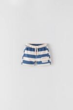 Erkek Bebek Çizgili Şort