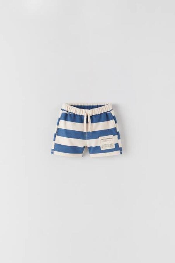 Erkek Bebek Çizgili Şort