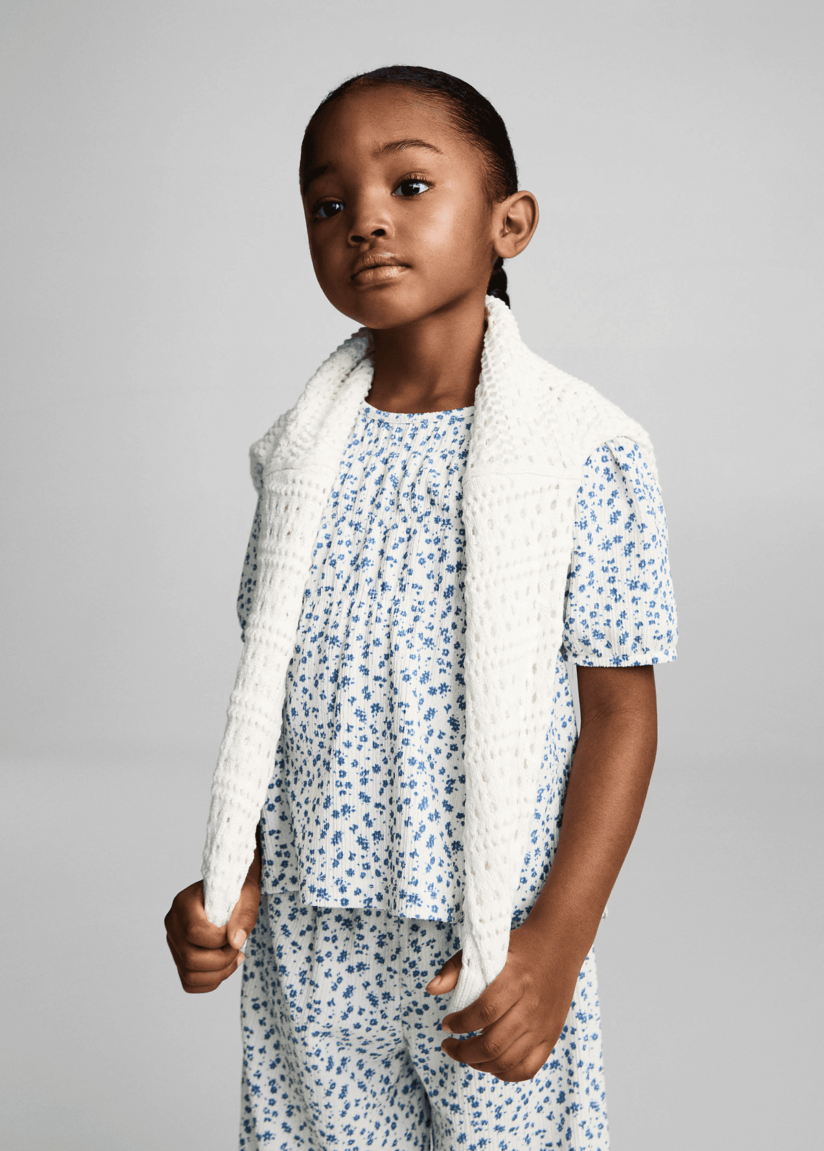 Kız Bebek Çiçek Desenli Bluz - Görsel 2