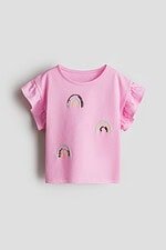 Kız Çocuk Pullu T-Shirt