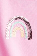 Kız Çocuk Pullu T-Shirt - Görsel 3