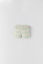 Unisex Bebek Çizgili Şort - Görsel 3