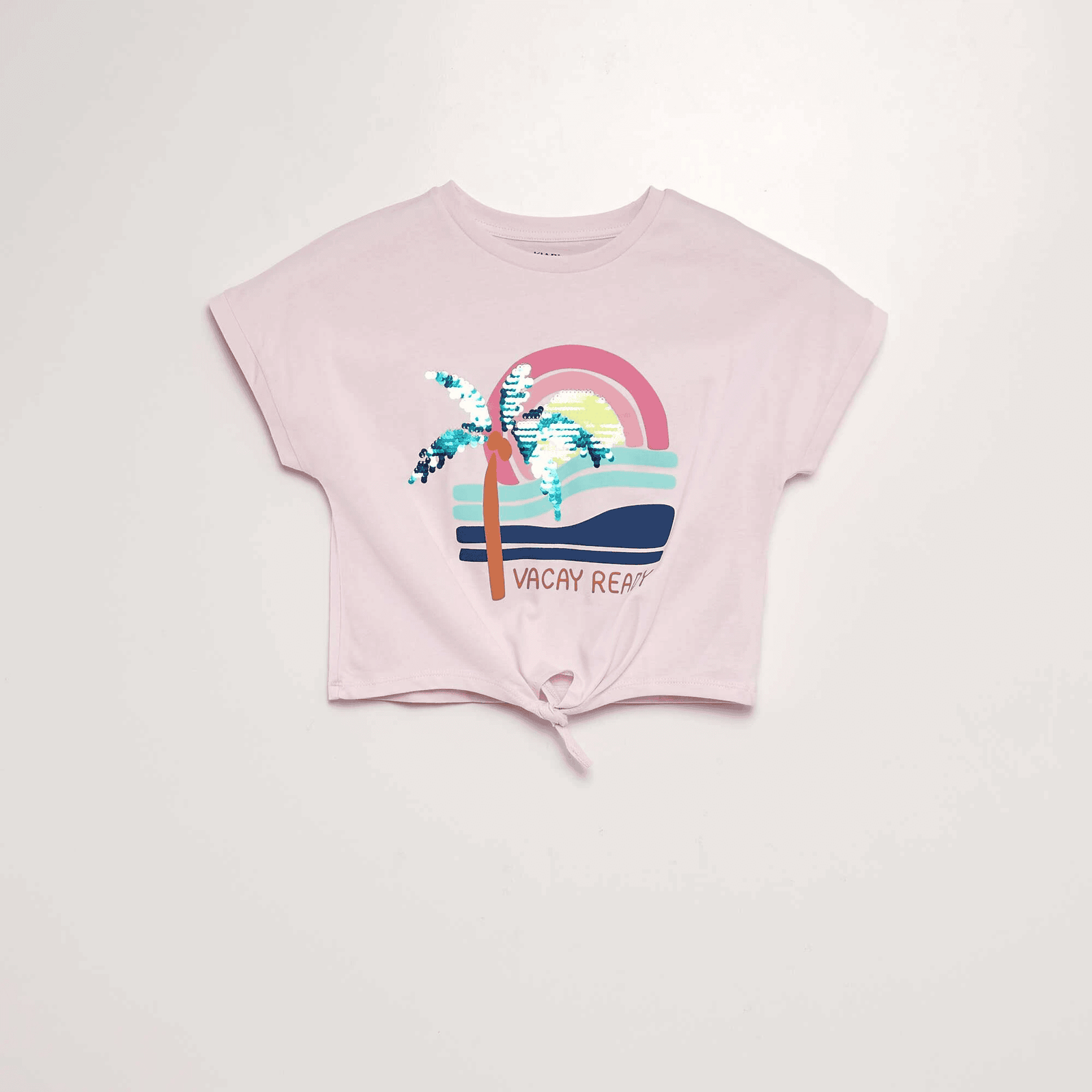 Kız Çocuk Etek Ucu Bağcıklı T-Shirt