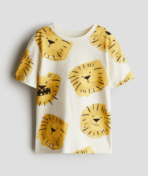 Erkek Çocuk Aslan Baskılı T-Shirt