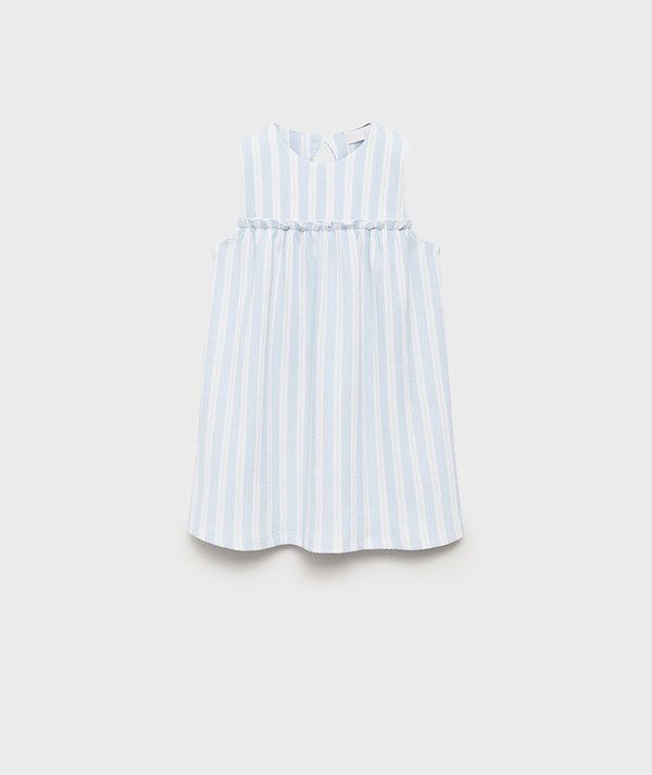 Kız Bebek Çizgili Elbise
