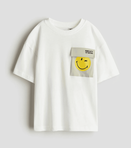 Erkek Çocuk Sırtı Baskılı Cepli T-Shirt