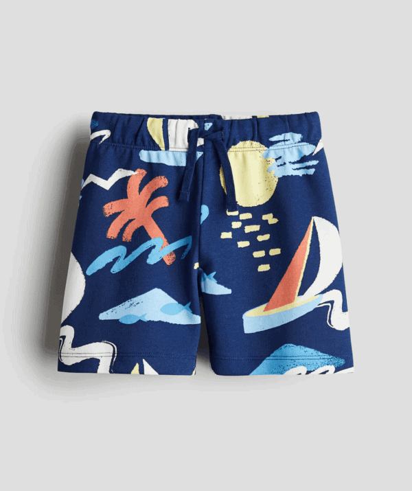 Erkek Çocuk Renkli Desenli Şort