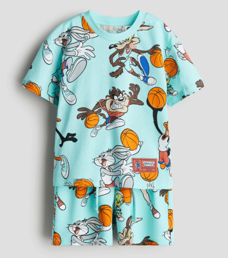 erkek çocuk baskılı pijama takımı