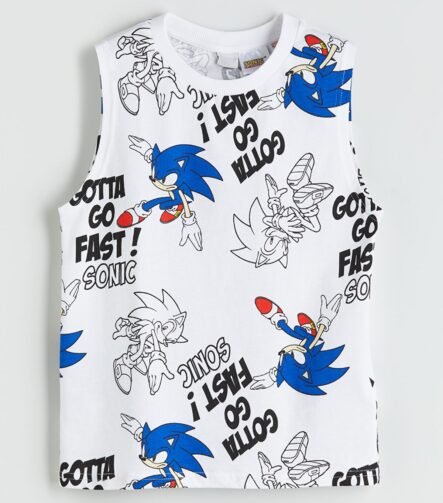 Erkek Çocuk Baskılı Sıfır Kol T-Shirt