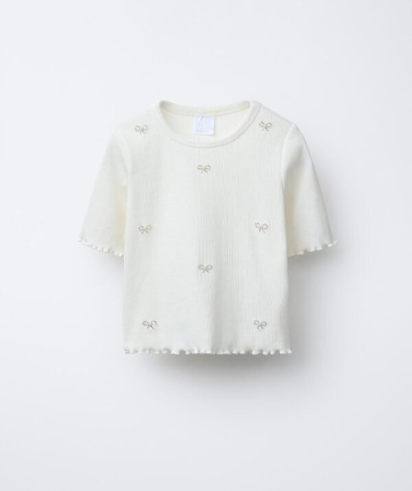 Kız Çocuk Fitilli T-Shirt