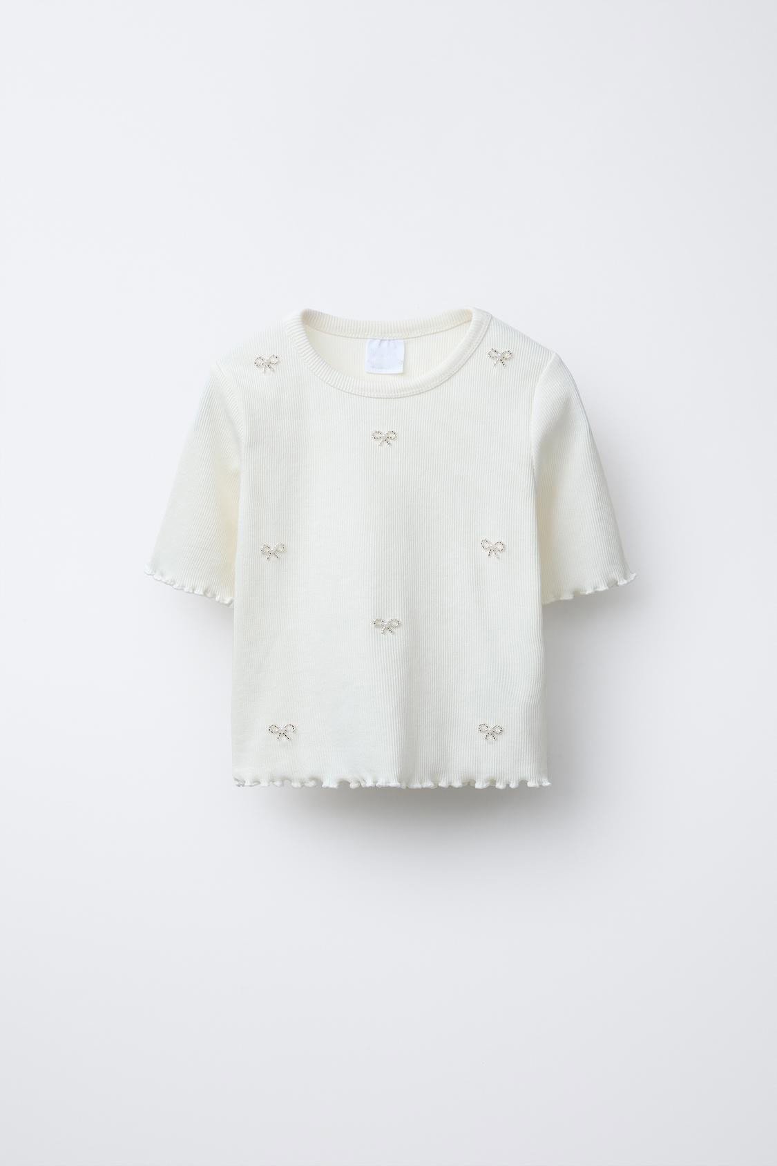 4269009439 Kız Çocuk Fitilli T-Shirt